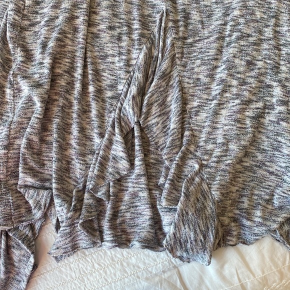 Knox Rose Knit Gray Handkerchief Cardigan Women’s Size XXL - Picture 4 of 10